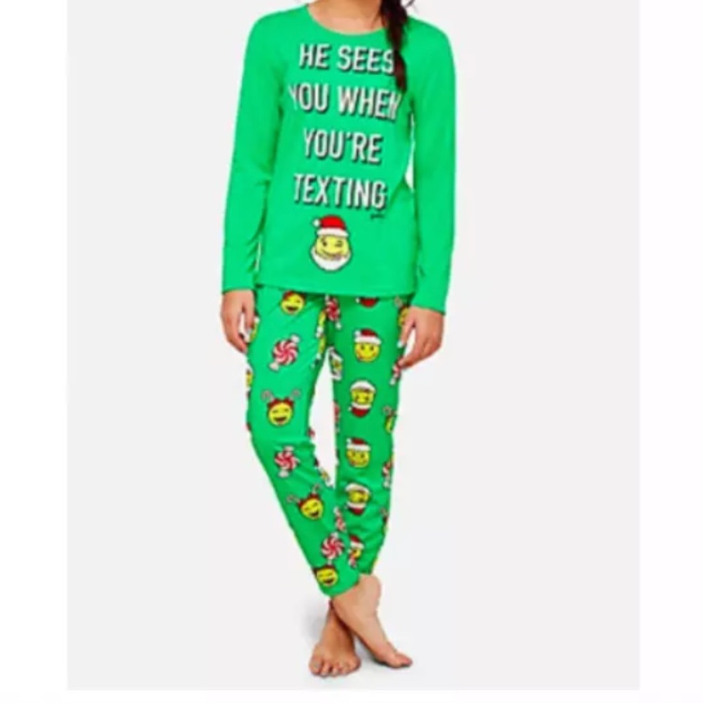 Justice 2-piece Christmas Sleep Set Girls Size 12